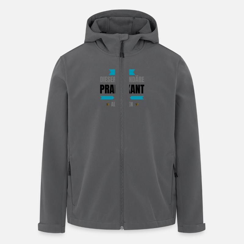 Legendary Intern - Men’s Recycled Softshell Jacket by Stanley/Stella - anthracite