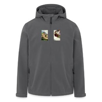 Modern Michelangelo - Recycelte Männer Softshell-Jacke von Stanley/Stella - Anthrazit - Vorne - AI Model Male 185 light (185cm)