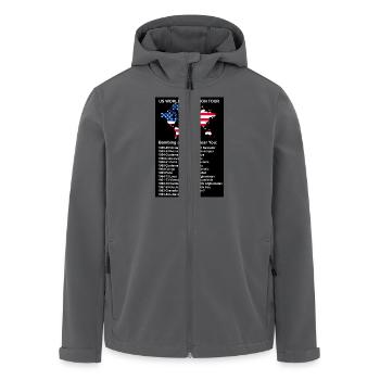 US World Domination Tour - Recycelte Männer Softshell-Jacke von Stanley/Stella - Anthrazit - Vorne - AI Model Male 185 light (185cm)