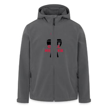 Grillmeister - Recycelte Männer Softshell-Jacke von Stanley/Stella - Anthrazit - Vorne - AI Model Male 185 light (185cm)