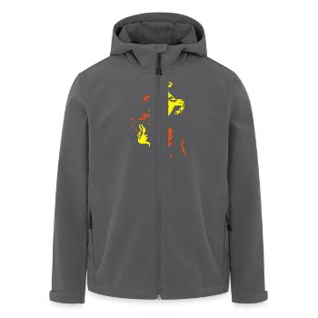 Hengst zweifarbig - Flex/Flock - Recycelte Männer Softshell-Jacke von Stanley/Stella - Anthrazit - Vorne - AI Model Male 185 light (185cm)