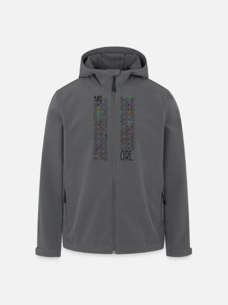 BIKE MORE. Critical Mass - Recycelte Männer Softshell-Jacke von Stanley/Stella - Anthrazit