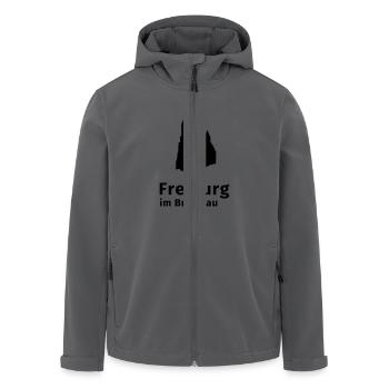 Freiburg im Breisgau - Recycelte Männer Softshell-Jacke von Stanley/Stella - Anthrazit - Vorne - AI Model Male 185 light (185cm)