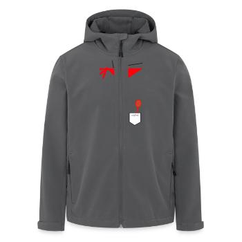 Koch - Recycelte Männer Softshell-Jacke von Stanley/Stella - Anthrazit - Vorne - AI Model Male 185 light (185cm)