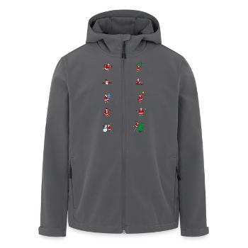 -Weihnachtsmänner - Recycelte Männer Softshell-Jacke von Stanley/Stella - Anthrazit - Vorne - AI Model Male 185 light (185cm)