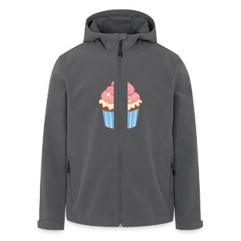Birthday Cupcake - Recycelte Männer Softshell-Jacke von Stanley/Stella - Anthrazit - Vorne - AI Model Male 185 light (185cm)