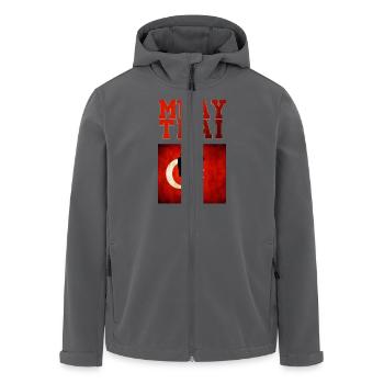 Muay Thai Turkey - Recycelte Männer Softshell-Jacke von Stanley/Stella - Anthrazit - Vorne - AI Model Male 185 light (185cm)