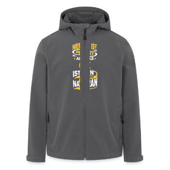 OMI - Recycelte Männer Softshell-Jacke von Stanley/Stella - Anthrazit - Vorne - AI Model Male 185 light (185cm)