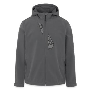 CUTTER Teppichmesser 2 - Recycelte Männer Softshell-Jacke von Stanley/Stella - Anthrazit - Vorne - AI Model Male 185 light (185cm)