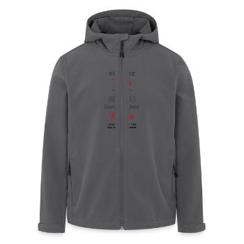 Vater Tochter - Recycelte Männer Softshell-Jacke von Stanley/Stella - Anthrazit - Vorne - AI Model Male 185 light (185cm)