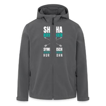Shisha Sympathisch - Recycelte Männer Softshell-Jacke von Stanley/Stella - Anthrazit - Vorne - AI Model Male 185 light (185cm)