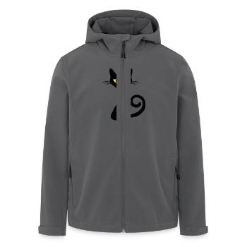 Black Cat - Recycelte Männer Softshell-Jacke von Stanley/Stella - Anthrazit - Vorne - AI Model Male 185 light (185cm)