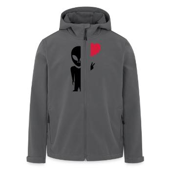 alien_love - Recycelte Männer Softshell-Jacke von Stanley/Stella - Anthrazit - Vorne - AI Model Male 185 light (185cm)