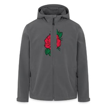 Rose - Dreifarbig - Recycelte Männer Softshell-Jacke von Stanley/Stella - Anthrazit - Vorne - AI Model Male 185 light (185cm)