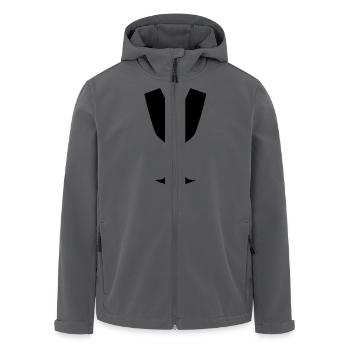 Sektglas Prost - Recycelte Männer Softshell-Jacke von Stanley/Stella - Anthrazit - Vorne - AI Model Male 185 light (185cm)