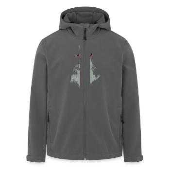 Gerichteter Hund - Recycelte Männer Softshell-Jacke von Stanley/Stella - Anthrazit - Vorne - AI Model Male 185 light (185cm)