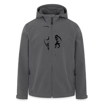 tribal - Recycelte Männer Softshell-Jacke von Stanley/Stella - Anthrazit - Vorne - AI Model Male 185 light (185cm)
