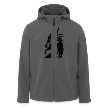 dragon_head - Recycelte Männer Softshell-Jacke von Stanley/Stella - Anthrazit - Vorne - AI Model Male 185 light (185cm)