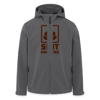 Shit happens - Recycelte Männer Softshell-Jacke von Stanley/Stella - Anthrazit - Vorne - AI Model Male 185 light (185cm)