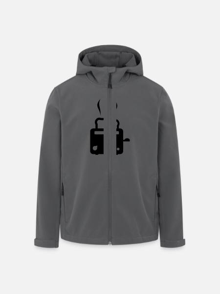 Toaster - Recycelte Männer Softshell-Jacke von Stanley/Stella - Anthrazit