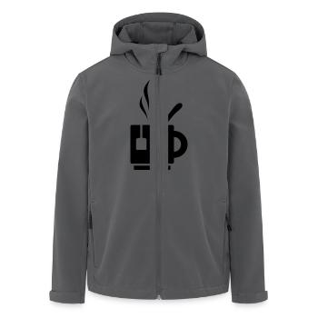 Tee - Recycelte Männer Softshell-Jacke von Stanley/Stella - Anthrazit - Vorne - AI Model Male 185 light (185cm)