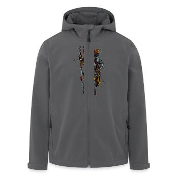 Landsknecht - Recycelte Männer Softshell-Jacke von Stanley/Stella - Anthrazit - Vorne - AI Model Male 185 light (185cm)
