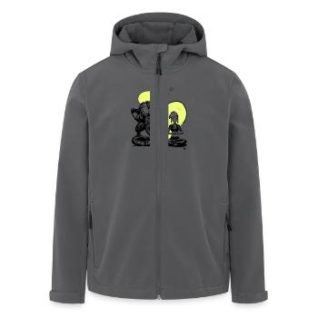 Elephant - FéArt - Veste softshell homme en polyester recyclé Stanley/Stella - charbon - Devant - AI Model Male 185 light (185cm)