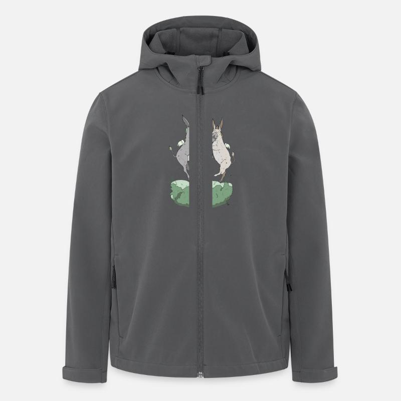 Fliegende Esel - FéArt - Recycelte Männer Softshell-Jacke von Stanley/Stella - Anthrazit