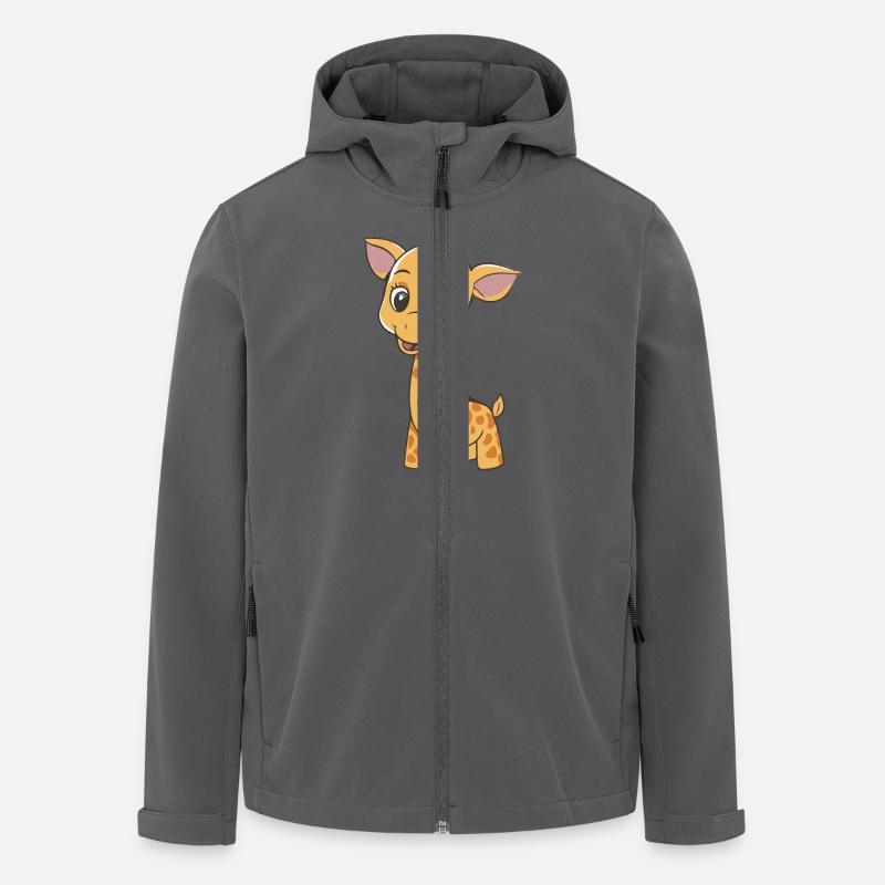 GIRAFFE - Recycelte Männer Softshell-Jacke von Stanley/Stella - Anthrazit