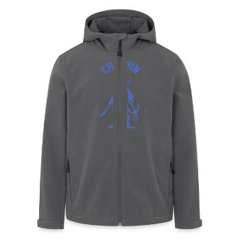 pirat captain - Recycelte Männer Softshell-Jacke von Stanley/Stella - Anthrazit - Vorne - AI Model Male 185 light (185cm)