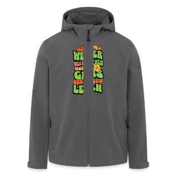 Schönes Wetter - Recycelte Männer Softshell-Jacke von Stanley/Stella - Anthrazit - Vorne - AI Model Male 185 light (185cm)