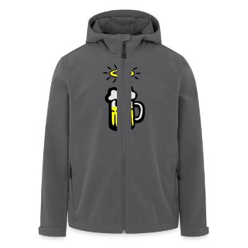 holy_beer - Veste softshell homme en polyester recyclé Stanley/Stella - charbon - Devant - AI Model Male 185 light (185cm)