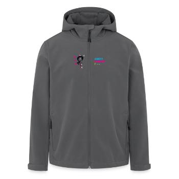 Farinet DIY Horizontal - Recycelte Männer Softshell-Jacke von Stanley/Stella - Anthrazit - Vorne - AI Model Male 185 light (185cm)