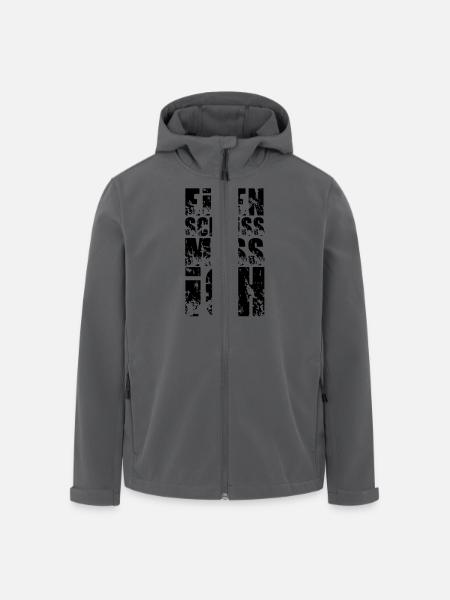 einen scheiss muss ich - Recycelte Männer Softshell-Jacke von Stanley/Stella - Anthrazit