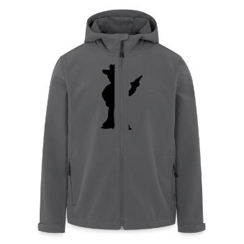 Cowboy - Sheriff - Schatten - Recycelte Männer Softshell-Jacke von Stanley/Stella - Anthrazit - Vorne - AI Model Male 185 light (185cm)