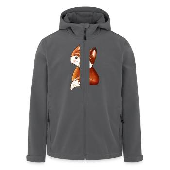 kleiner Fuchs - Recycelte Männer Softshell-Jacke von Stanley/Stella - Anthrazit - Vorne - AI Model Male 185 light (185cm)