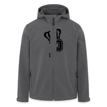 Buchstabe P - Recycelte Männer Softshell-Jacke von Stanley/Stella - Anthrazit - Vorne - AI Model Male 185 light (185cm)