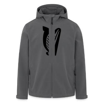 Harfe - Recycelte Männer Softshell-Jacke von Stanley/Stella - Anthrazit - Vorne - AI Model Male 185 light (185cm)