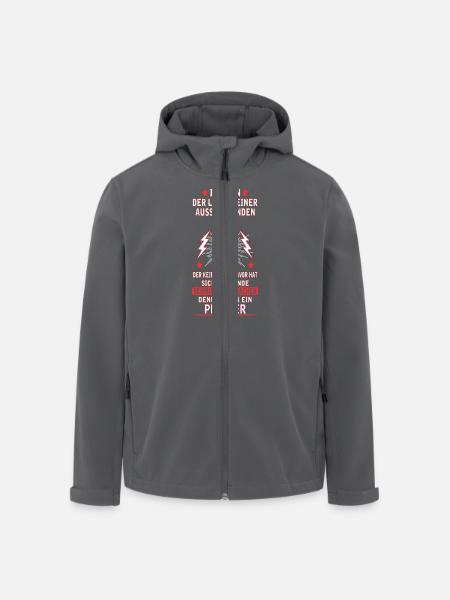 PFLEGER - Recycelte Männer Softshell-Jacke von Stanley/Stella - Anthrazit
