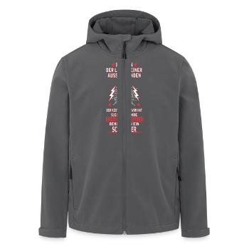 SCHLOSSER - Recycelte Männer Softshell-Jacke von Stanley/Stella - Anthrazit - Vorne - AI Model Male 185 light (185cm)