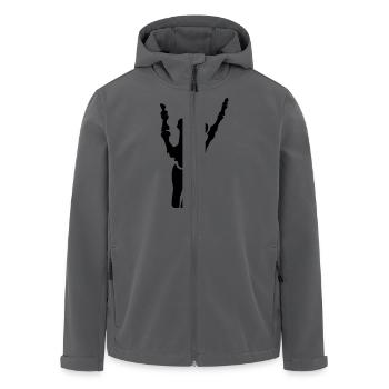 hang_loose_vec_1 de - Recycelte Männer Softshell-Jacke von Stanley/Stella - Anthrazit - Vorne - AI Model Male 185 light (185cm)