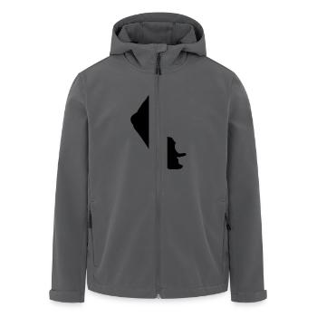 Amrum Umriss - Recycelte Männer Softshell-Jacke von Stanley/Stella - Anthrazit - Vorne - AI Model Male 185 light (185cm)