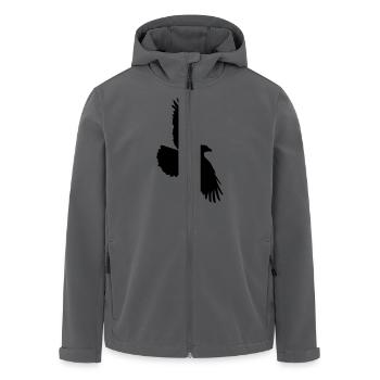Rabenflug - Recycelte Männer Softshell-Jacke von Stanley/Stella - Anthrazit - Vorne - AI Model Male 185 light (185cm)