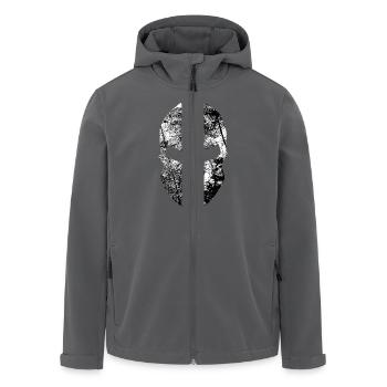 Spartaner Helm / Sparta - Recycelte Männer Softshell-Jacke von Stanley/Stella - Anthrazit - Vorne - AI Model Male 185 light (185cm)