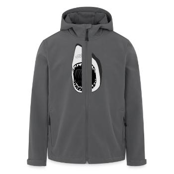 hai weisser weisser shark wal fisch tauchen gebiss - Recycelte Männer Softshell-Jacke von Stanley/Stella - Anthrazit - Vorne - AI Model Male 185 light (185cm)