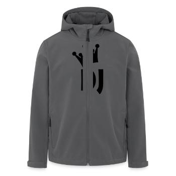 dj - Recycelte Männer Softshell-Jacke von Stanley/Stella - Anthrazit - Vorne - AI Model Male 185 light (185cm)