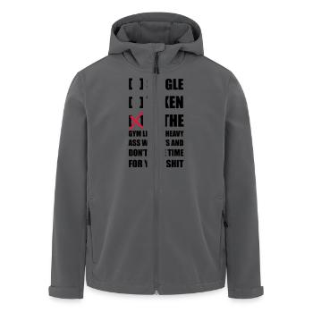 Fitness Single - Recycelte Männer Softshell-Jacke von Stanley/Stella - Anthrazit - Vorne - AI Model Male 185 light (185cm)