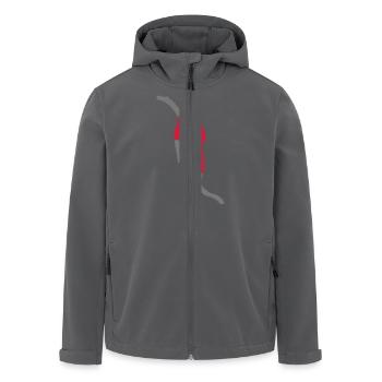 diesel zapfsaeule benzin - Recycelte Männer Softshell-Jacke von Stanley/Stella - Anthrazit - Vorne - AI Model Male 185 light (185cm)
