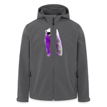 Polar Bear - Eisbär - Recycelte Männer Softshell-Jacke von Stanley/Stella - Anthrazit - Vorne - AI Model Male 185 light (185cm)
