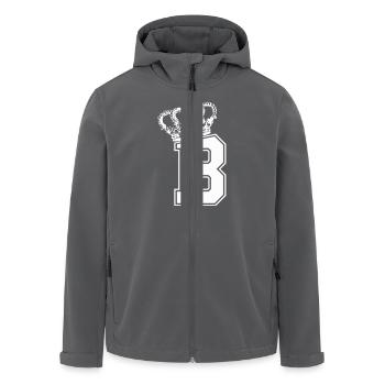 Buchstabe B King - Recycelte Männer Softshell-Jacke von Stanley/Stella - Anthrazit - Vorne - AI Model Male 185 light (185cm)